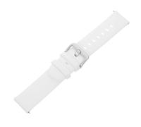 DIYEAH Children's Silicone Replacement Watch Band Strap Universal 20mm Width White 1 Pc Smooth Adjustable Classic Style