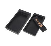 DIYEAH Chinese Calligraphy Set Inkstone and Ink Stick Natural Stone Grinding Surface for Traditional Art Practice and Chinese Year Couplets with Deep Vibrant Color