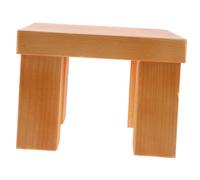 DIYEAH Classic Wooden Pattern Stool Small Bench Decorative Riser Plant Stand for Home