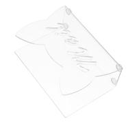 DIYEAH Clear Acrylic Desktop Mail Organizer for Letters and Envelopes Multi Compartment File Holder for Desk Space Saving Document Sorter for Bills Postcards and Office Use