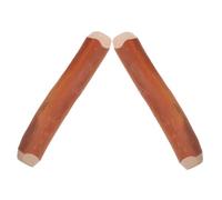 DIYEAH Coffee Wood Dog Chew Bones 2pcs (1.5-2cm Diameter X 10cm Length) Natural Wood Dog Bite for Puppies Dental Chew Sticks Muscle Training Enrichment