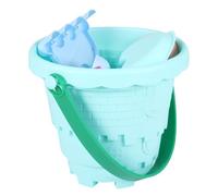 DIYEAH Colorful Plastic Beach Bucket Set with Funny Ice Cream Design, Enhancing Interaction Abilities and Emotion Development, for Beach Time Play Random Color