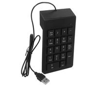 DIYEAH Compact 19-key USB Number Pad Keyboard for Laptop with Stable USB Connection, Plastic Material, for Finance and Office Use