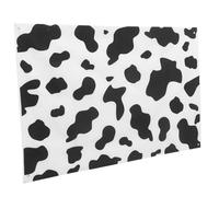 DIYEAH Cow Print Birthday Party Backdrop Photography Background for Farm Animal Theme Unique Design Safe Material for Family Photos and Celebrations