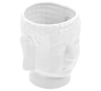 DIYEAH Creative Ceramic Flower Pot Succulent Pot for Home Furnishings and Garden, White Cartoon Shaped Decorative Innocuous Planter with Artistic Adorable Style