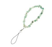 DIYEAH Crystal Phone Chain Lanyard Lightweight Lost Wrist Strap for Women Stylish Mint Green Gemstone Design for DIY Mobile Cases and Keychains Durable and Easy to Install