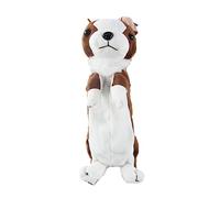 DIYEAH Cute Animal Pencil Case Dog Theme Stationery Bag Smiling Pencil Pouch Zipper for School Supplies