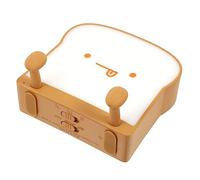 DIYEAH Cute Toast Bread USB Silicone Night Light Phone Holder with Built-in Rechargeable Battery, Bedside Night Lamp for Boys and Girls Bedroom and Desktop Use