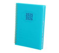 DIYEAH Daily Planner Notebook with Weekly Monthly Schedule Portable English Agenda for Management Goal Setting Habit Tracking Thick Paper Prevents Ink Bleed for Work and Study