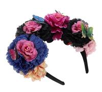 DIYEAH Day Color Accessory Dead the Butterfly and Hair with Headband Cloth Material Random Suitable for Theme Parties Masquerade Festival Hair Decoration
