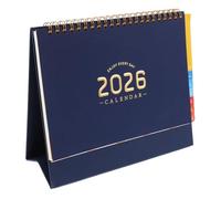 DIYEAH Desk Calendar: August 2025 to December 2026 Monthly Planner - Standing Flip Calendar - Twin-Wire Binding Desktop Planner with Colorful Tabs - Home Office School Supplies