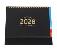 DIYEAH Desk Calendar: August 2025 to December 2026 Monthly Planner - Standing Flip Calendar - Twin-Wire Binding Desktop Planner with Colorful Tabs - Home Office School Supplies