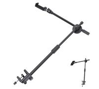 DIYEAH Desk Phone Holder Flexible Articulating Arm Overhead Mount 360° Rotatable Non-slip Silicone Pad for Recording and Streaming