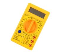 DIYEAH Digital Multimeter LCD Display Multitester with Diode Transistor Test Continuity Buzzer Function Yellow Electronic Measuring Instrument for Beginners