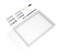 DIYEAH DIY Family Handprint and Footprint Kit with Wooden Photo Frame Easy Craft Keepsake for Nursery Tabletop and Wall Display Non-toxic Hand Molding for Couples Milestones and Home