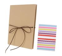 DIYEAH DIY Folding Scrapbook Photo Album Kit 8.2 x 5.9 2 Photo Corner Stickers, Hardcover Mini Memory Book for Wedding Anniversary and Birthday