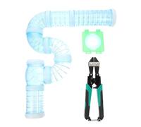 DIYEAH DIY Hamster Tunnel External Cage Tube Made of Abs and Steel, Easy to Disassemble Hamster Maze for Pet Adventure the Cage