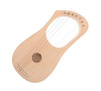 DIYEAH Diy Wooden Lyre Harp Kit with Soundboard for Beginners 7 Strings Musical Instrument Craft Kit for Boys and Girls and Adults for Music Education and Creative Building