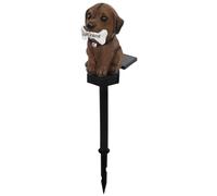 DIYEAH Dog-Shaped Solar Stake Light with Welcome Sign Solar Powered Outdoor Garden Lawn Lamp Yard LED Light for Patio and Lawn Decoration