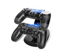 DIYEAH Dual Usb Controller Charging Station Dock for Controllers Led Indicator Fast Charger Dock Compatible Pro Black Charging Stand for Gaming Setup