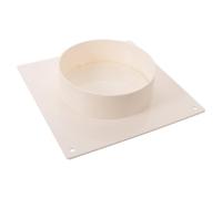 DIYEAH Duct Connector Flange with Backflow Damper for Ventilation Pipe, Abs Plastic Round Male Fit, Non Return Check Valve, Suitable for Bathroom Fan Cover and Flexible Duct Systems