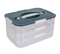 DIYEAH Egg Container for Refrigerator - Stackable Plastic Storage Bin for Fridge Organization - Three Layer 54 Slots Egg Holder Dispenser