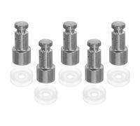 DIYEAH Electric Pressure Cooker Efficient Sealing Float Valve Replacement 5 Sets with Sealing Ring for 4l 5l 6l Models Stainless Steel and Rubber Kitchen Accessories