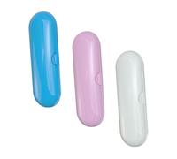 DIYEAH Electric Toothbrush Travel Box with Unique and Creative Design 3pcs Portable Toothbrush Container Made of Sturdy Pp Material to Prevent Dirty Stuff from Entering, for Bathroom