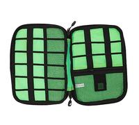 DIYEAH Electronics Organizer Bag for Travel Multifunction Cable Cord Charger Storage Case with Mesh Pockets Durable for USB Drives Power Banks and Accessories Blue