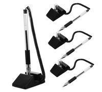 DIYEAH Elegant Pen Set 4pcs Reception Pens Desk Stand Design Office Writing Pens Black Ink
