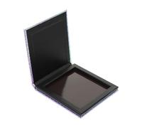 DIYEAH Empty Magnetic Eyeshadow Palette Tray 10x10x1.4cm Color Changing Mermaid Scale Design Compact Makeup Storage for Travel and Professional Use
