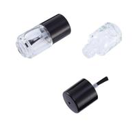 DIYEAH Empty Nail Polish Bottles Simple and Classical Subpackaging 15pcs with Brush 5ml Glass round Cap Bottles for Manicure for Nail Art