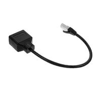 DIYEAH Ethernet Splitter Male to Dual Female Adapter Cable Easy Design for Connecting Computer Gaming Console Smart Tv for Home Office
