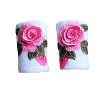 DIYEAH Ethnic Embroidered Wristband Cloth Wrist Wrap for Winter 2pcs Comfortable and Breathable for Those Who Need Wrist Care and Feel Cold in Winter
