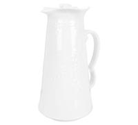 DIYEAH European Style Embossed Ceramic Water Jug 1300ml Capacity High-end Elegant Teapot for Ice Tea and Cold Drinks for BBQ and Picnics