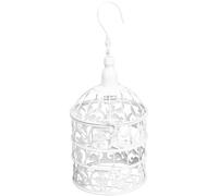 DIYEAH European-style Iron Decorative Birdcage Large White Wedding Birdcage Ornament Showcase Decoration Flower Holder Home Décor Accent