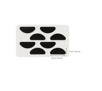 DIYEAH Eva Sponge Adhesive Non-slip Eyeglass Nose Pads 12 Sheets D-shaped 1.5mm Skin Tone and Black for Glasses Repair and Comfortable Nose Support
