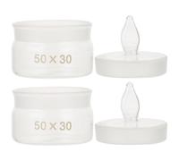 DIYEAH Experiment Weighing Bottles 2pcs Glass with Smooth Surface and Synthetic Material Lids for Interest Development and Laboratory Experiment