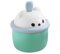 DIYEAH Facial Foam Cup Abs Material with Easy-to-grip Handle Bear-shaped Face Wash Foam Maker Creating Rich Lather Green Colour for Daily Routine and Bathroom Decor