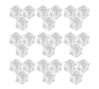 DIYEAH Fake Ice Cubes and Multiple Purposes 50pcs Acrylic Reusable with Realistic Square Shape Enhances Aesthetic Appeal Decorative Ice Cubes for Fish Tanks for Display and Photography