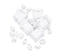 DIYEAH Faux Ice Cubes Irregular Shape Acrylic Simulation Ice Crushed Rocks Highly Photo Prop for Vase Fillers and Wedding Party Decor