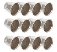 DIYEAH Finger Protectors for Hand Sewing Silver Alloy Sewing Thimble Metal 20Pcs Suitable for Knitting and Quilting by Seamstress