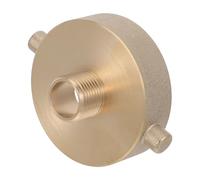 DIYEAH Fire Hydrant Adapter Brass 3/4" GHT Male 2-1/2" Female X Hose Fitting Adapter Smooth Installation for Garden Hose for Balcony Drip Irrigation and Cleaning