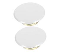 DIYEAH Fire Sprinkler Head Covers Ceiling Protective Caps 5.5cm Outer Diameter 4.5cm Inner Diameter Metal Concealed Sprinkler Head Covers 2pcs for Fire Safety System Installation