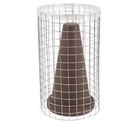 DIYEAH Fish Breeding Cone Box Set with Isolation Mesh for Aquarium Small Purple Clay Spawning Cave for Discus Fish and Shrimp Reproduction Hatchery Tank Accessory