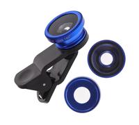 DIYEAH Fisheye Macro Wide Angle Lens Cell Macro Lens for Phone Camera Lens Fish Eyes Lens for Mobile Fish Lens Lenses for Fish Eye Camera Mobile Phone Lenses Universal Blue