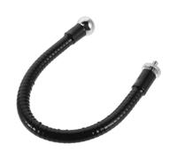 DIYEAH Flexible Metal Microphone Stand Extension Tube with 360-degree Adjustability and Easy Installation, Compatible Mic Holder Adapter for Recording and Live Streaming, 25cm Long Black