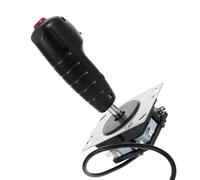 DIYEAH Flight Stick Joystick with Circuit Board for PC Games, Portable Game Controller Replacement, Vibration-enabled Flight Simulator Joystick Accessory for Gaming Enthusiasts