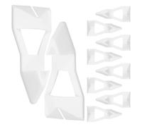 DIYEAH Floating Shelf Brackets 10 Pack Plastic Shelf Supports Wardrobe Support Pins for Kitchen Bathroom Bedroom Wall Mount Easy Install 4.50 X 2.00 X 1.10 Cm