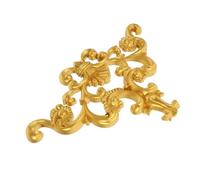 DIYEAH Flower Carved Onlay Applique PVC Onlay Ornament Wall Decor Easy to Clean Modern to Classic Style